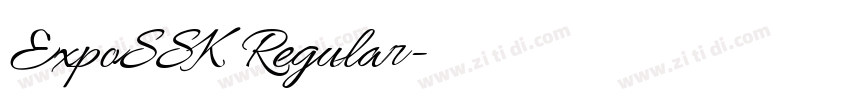 ExpoSSK Regular字体转换